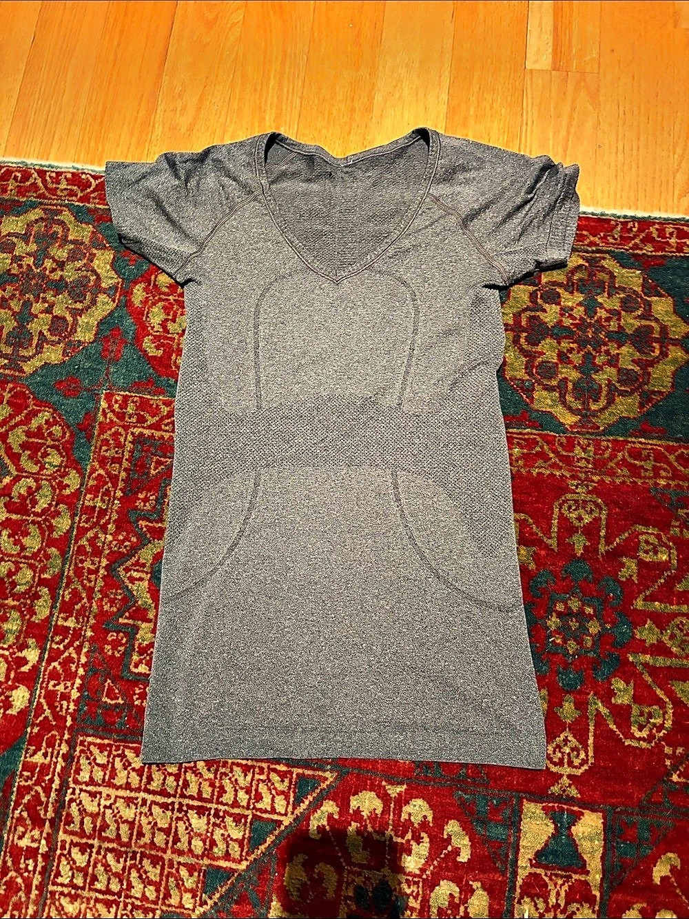 Lululemon Gray Short Sleeved Shirt